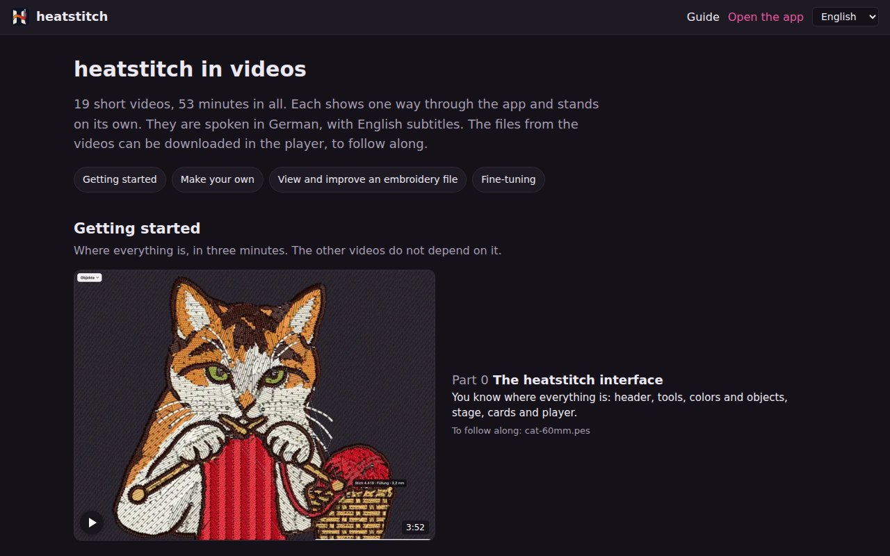 The video page: all videos by topic